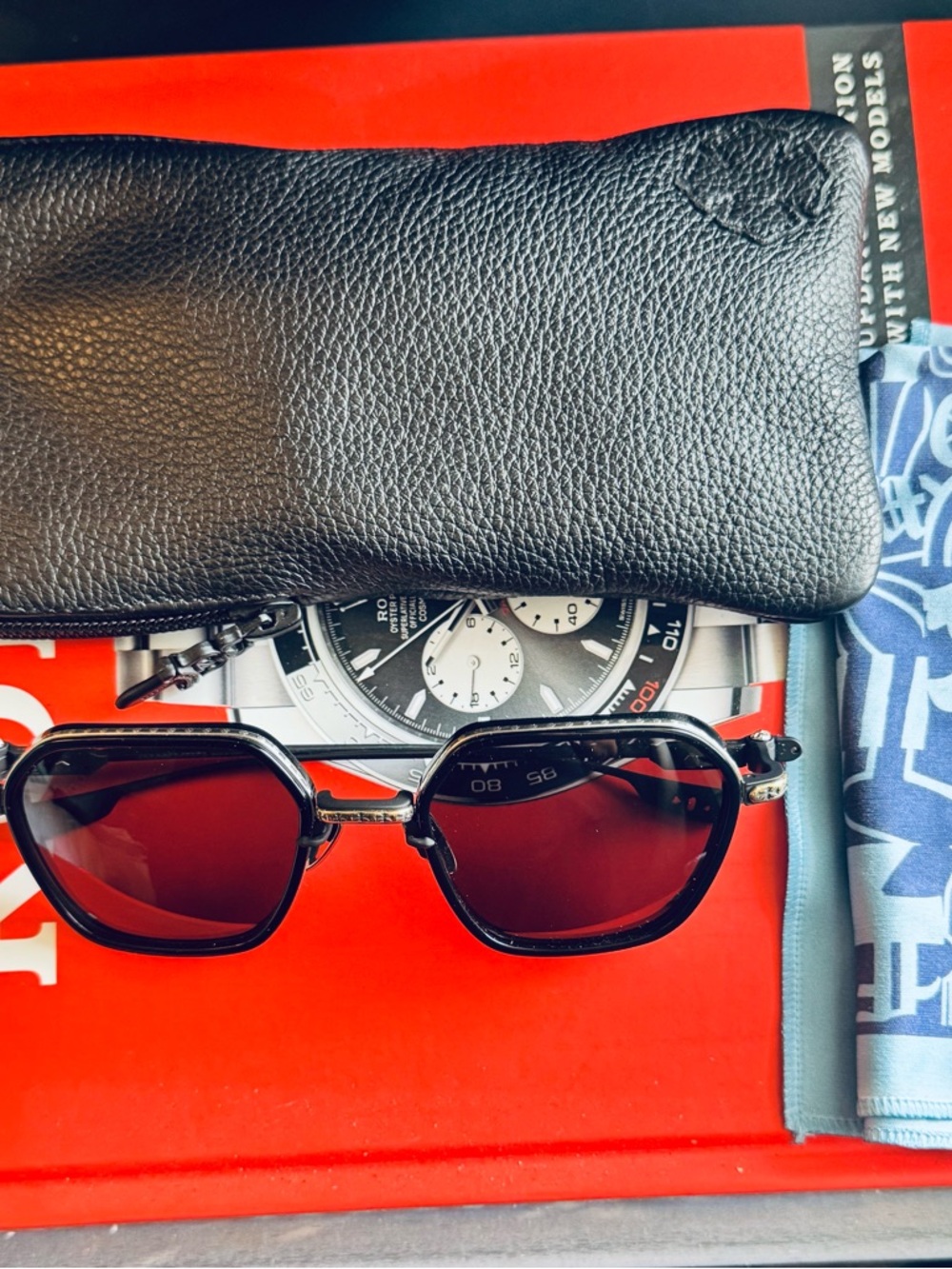 Chrome Hearts Danger Zone Sunglasses in Black